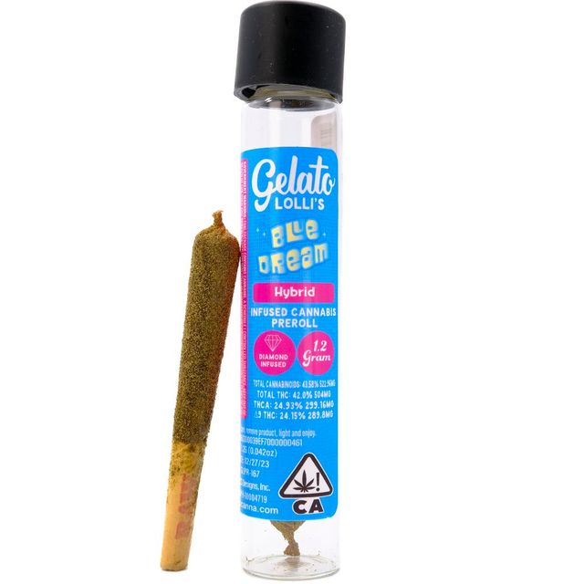 Blue Dream Lolli's Diamond Infused Pre-Roll Gelato