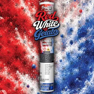 Red White & Gelato (1g) Pre-Roll (Raw Pre-Rolls)  Prolific