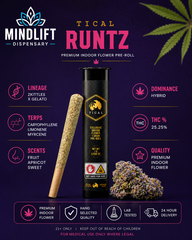 Runtz 1g preroll TiCal