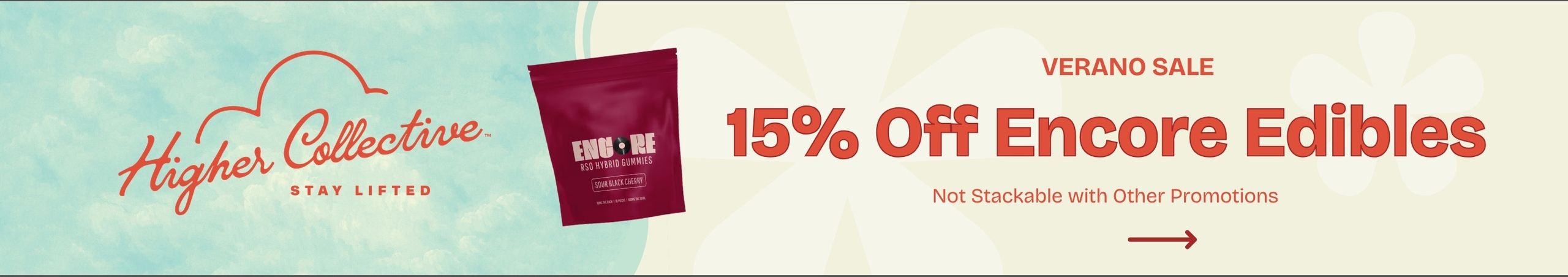 Cannabis Promo, Cannabis Sales, Cannabis Discounts, Cannabis on Sale, 15% Off Encore
