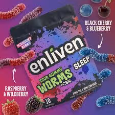 Sour Gummy Worms - Sleep Enliven