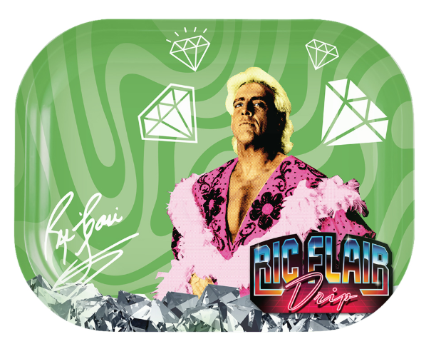 Ric Flair Drip Rolling Tray - 11.5" (Pink Boa & Diamond) Medusa