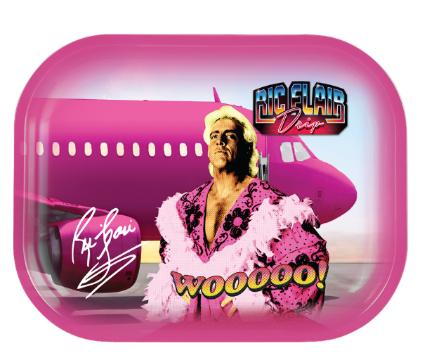 Ric Flair Drip Rolling Tray - 11.5" (Pink Boa & Jet) Medusa
