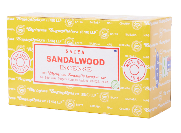 Incense Sticks (Sandalwood) (12ct) Satya