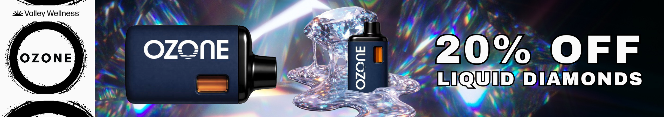 Cannabis Promo, Cannabis Sales, Cannabis Discounts, Cannabis on Sale, 20% off Ozone Liquid Diamonds!