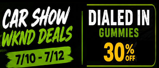 Cannabis Promo, Cannabis Sales, Cannabis Discounts, Cannabis on Sale, Dialed In Gummies — 30% off