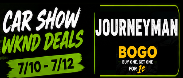 Cannabis Promo, Cannabis Sales, Cannabis Discounts, Cannabis on Sale, Journeyman — BOGO 1 cent