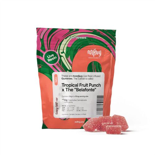 Tropical Fruit Punch x The Belafonte Live Resin Gummies