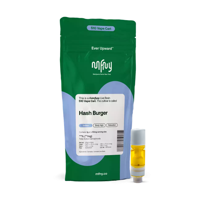 Hash Burger Live Resin Cartridge