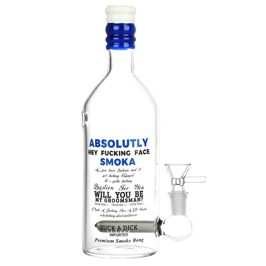 Vodka Bottle Glass Water Pipe
