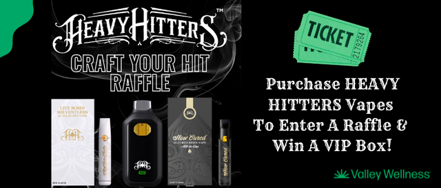 Cannabis Promo, Cannabis Sales, Cannabis Discounts, Cannabis on Sale, Craft Your Hit - Heavy Hitters Raffle!