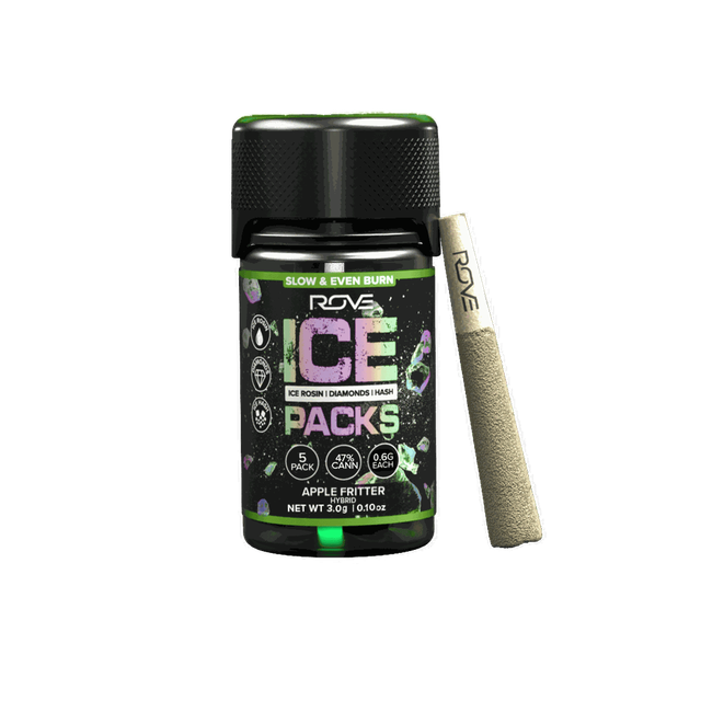 Apple Fritter | Infused Ice Packs (Rosin, Hash, and Diamonds) | 5x 0.6g Rove