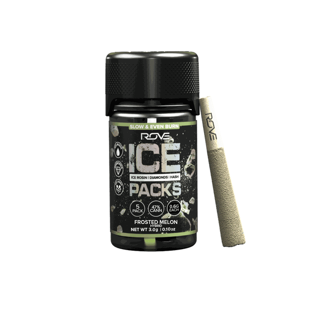 Frosted Melon | Infused Ice Packs (Rosin, Hash, and Diamonds) | 5x 0.6g Rove