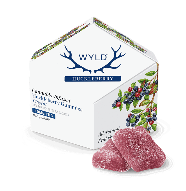 WYLD | Huckleberry Enhanced Gummies | 100mg | 10ct | 10mg/ea WYLD