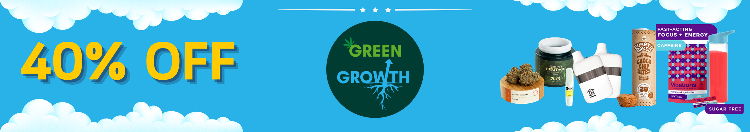 Cannabis Promo, Cannabis Sales, Cannabis Discounts, Cannabis on Sale, 40% Off GGG