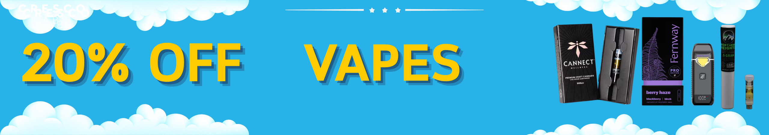 Cannabis Promo, Cannabis Sales, Cannabis Discounts, Cannabis on Sale, 20% Off Vaporizers