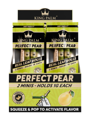 Squeeze & Pop Mini Pre-Roll Cone (2ct) (Perfect Pear) King Palm 