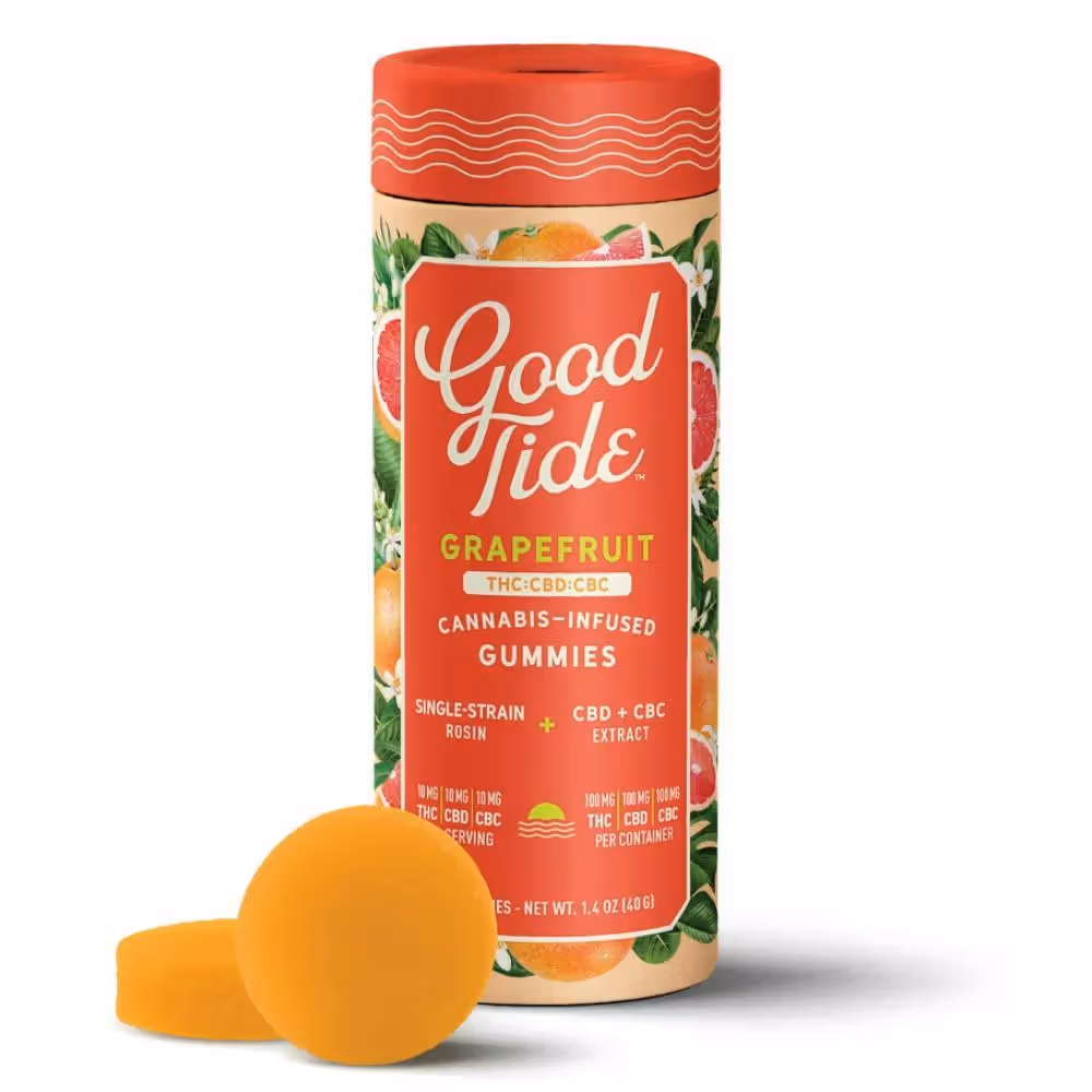 Grapefruit Solventless Hash Rosin Gummies | Blissful Good Tide