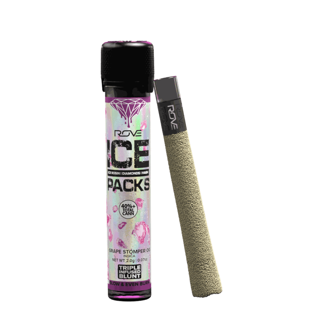Grape Stomper OG - Infused Ice Pack Blunt (Rosin, Hash, and Diamonds) 2g