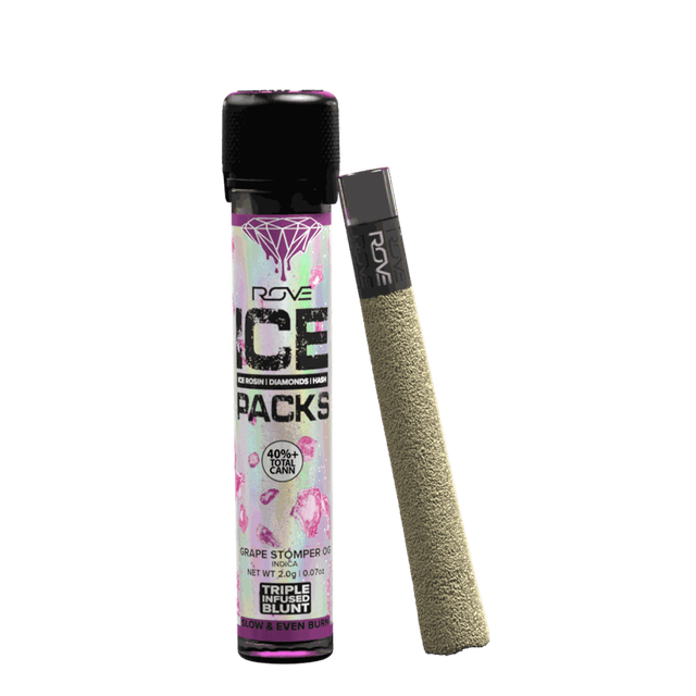 Grape Stomper OG - Infused Ice Pack Blunt (Rosin, Hash, and Diamonds) 2g ROVE