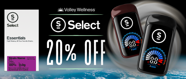 Cannabis Promo, Cannabis Sales, Cannabis Discounts, Cannabis on Sale, 20% Off Select vapes!