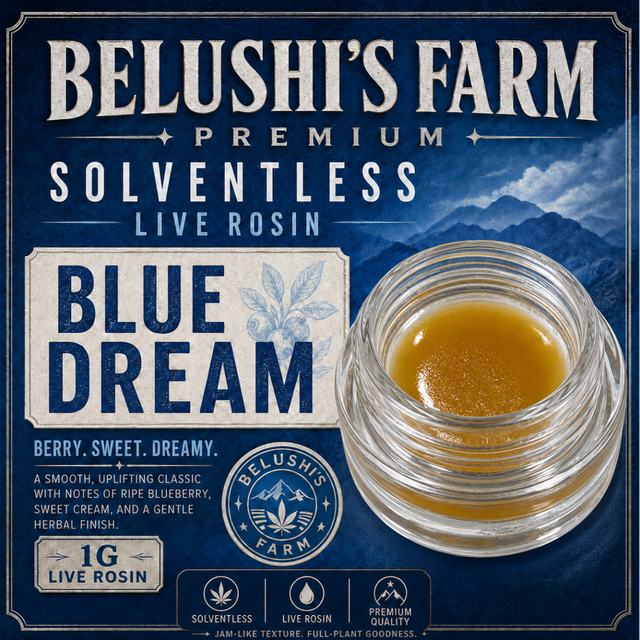 Blue Dream | Cold Cured Jam Live Hash Belushi's Farms Blue Dream | Cold Cured Jam Live Hash Belushi's Farms