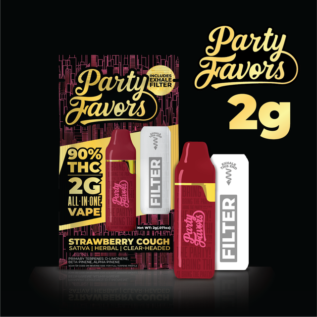 Strawberry Cough Party Favors
