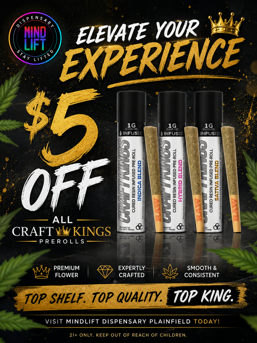 Cannabis Promo, Cannabis Sales, Cannabis Discounts, Cannabis on Sale, Craft Kings $5 OFF