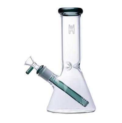 9" Beaker - Clear / Lake Green Human Grade