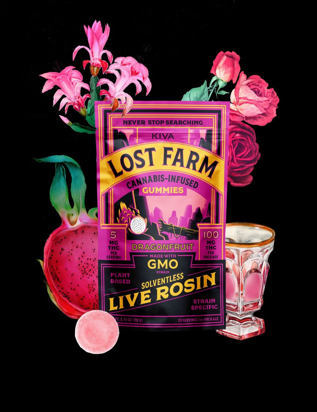 Lost Farm Dragonfruit x Frose Gel-based 100mg, 10pk