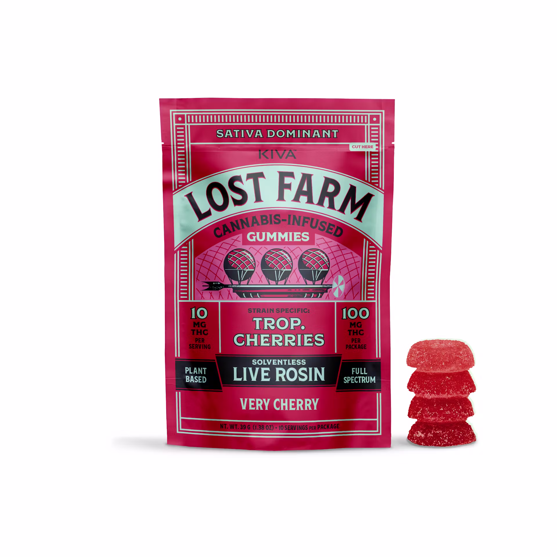Lost Farm Very Cherry x Tropicana Cherries Gel-based 100mg, 10pk