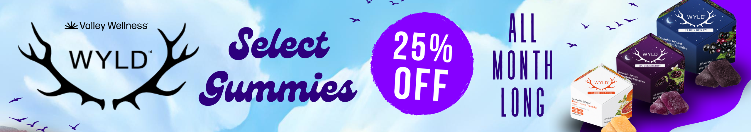 Cannabis Promo, Cannabis Sales, Cannabis Discounts, Cannabis on Sale, 25% off Select Wyld Edibles!