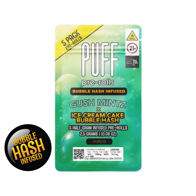 Bubble Hash Infused GMxICC | 5pk Puff