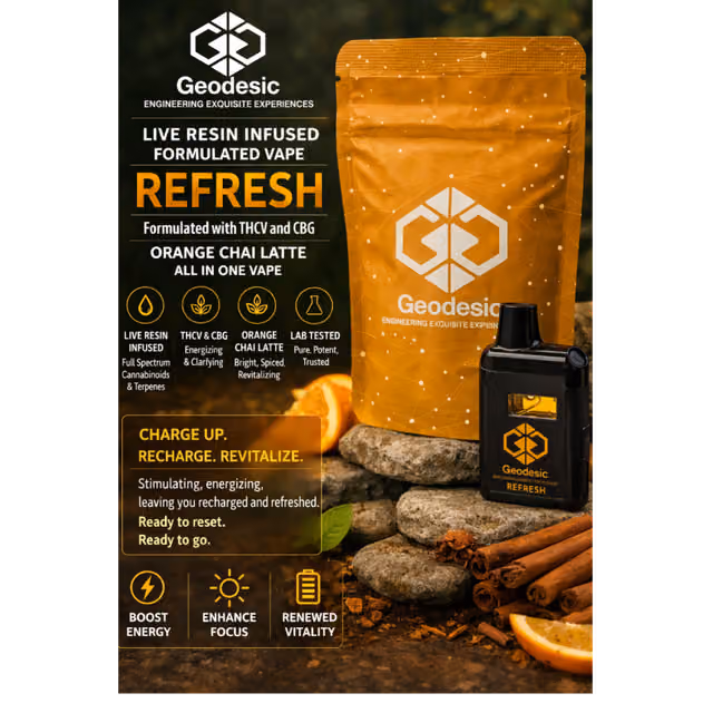Geodesic: Refresh - Formulated Live Resin-Infused Disposable (Sativa) Geodesic