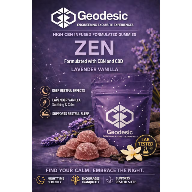 Geodesic: Zen  - Lavender Vanilla - 2:1:1 THC:CBD:CBN - 100mg 10pk Geodesic