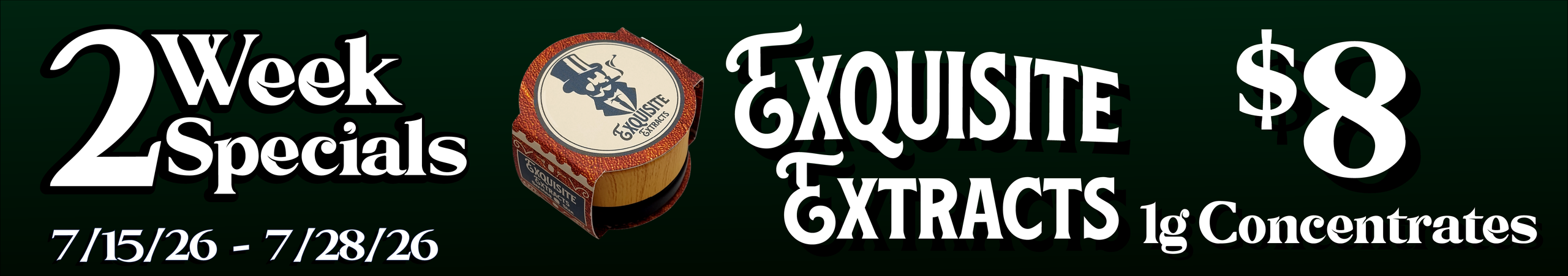 Cannabis Promo, Cannabis Sales, Cannabis Discounts, Cannabis on Sale, Exquisite Extracts 1g Concentrates — $8
