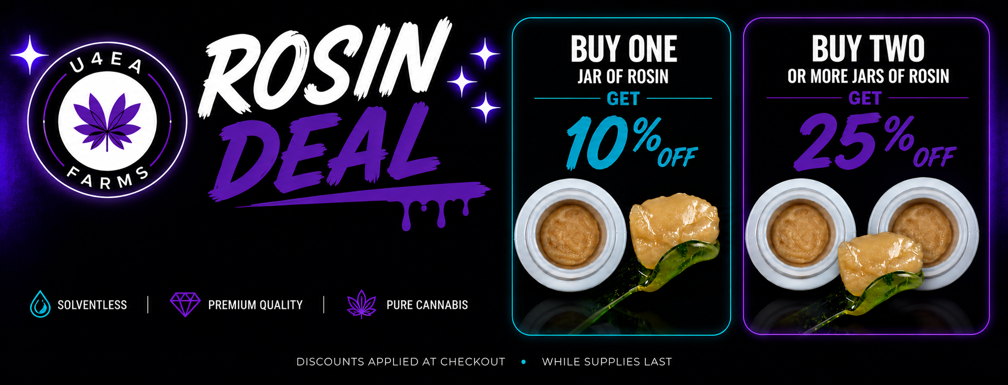 Cannabis Promo, Cannabis Sales, Cannabis Offers, Cannabis on Sale, Rosin Deal
