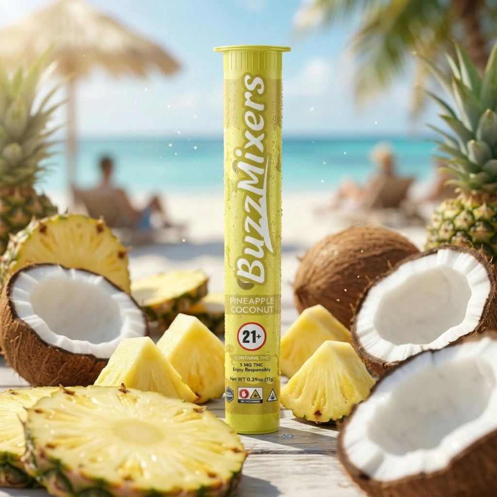 Buzzicles Pineapple Coconut Popsicle 5mg