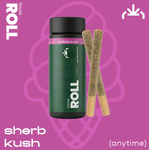House Roll Sherb Kush Infused Pre-Rolls 0.75g | 2 Pack