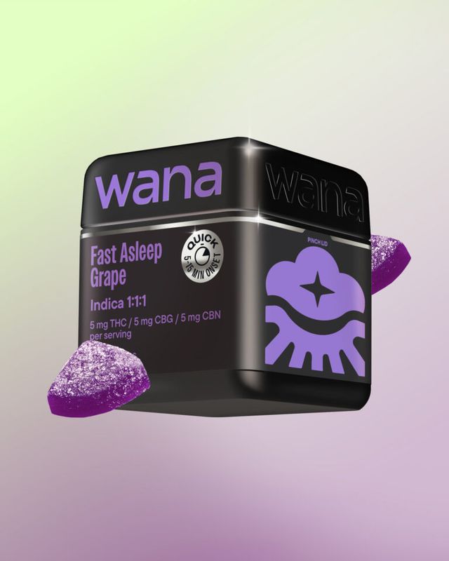Optimals Fast Asleep Grape 1:1:1 THC:CBG:CBN Wana