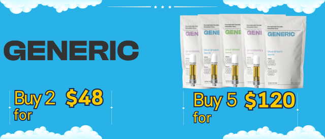 Cannabis Promo, Cannabis Sales, Cannabis Discounts, Cannabis on Sale, Generic Carts 2 for $48, 5 for $120