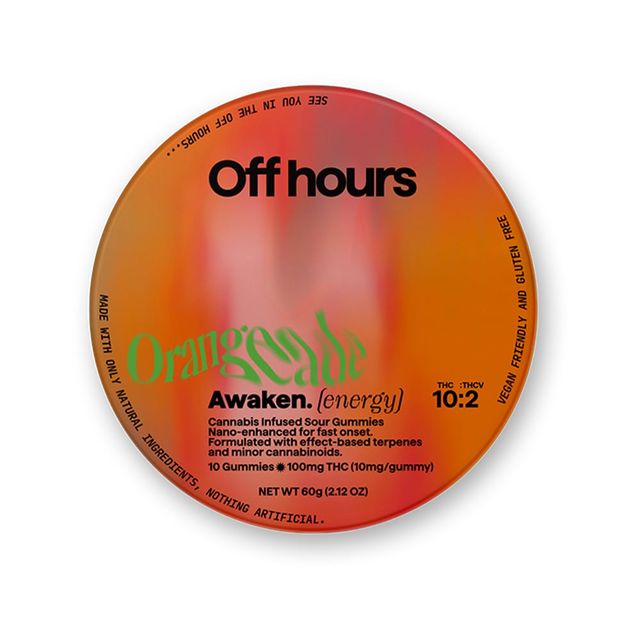 Awaken (energy) Orangeade Off hours