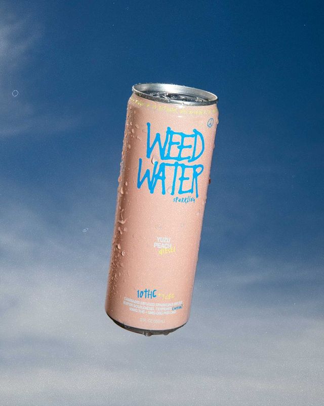 Sparkling Yuzu Peach Diesel Weed Water