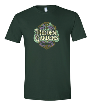Hidden Gardens Dark Green T-Shirt Hidden Gardens