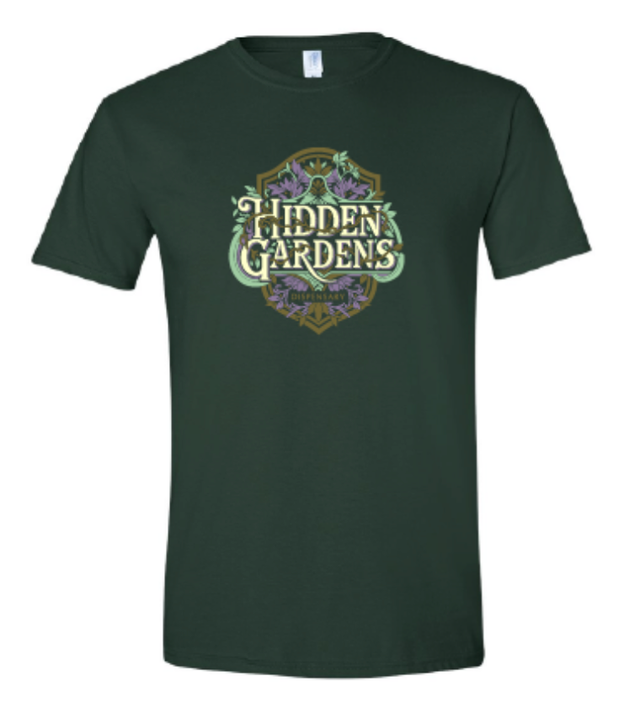 Hidden Gardens Dark Green T-Shirt Hidden Gardens