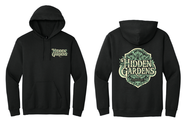 Hidden Gardens Heavy Blend Hoodie - Black Hidden Gardens