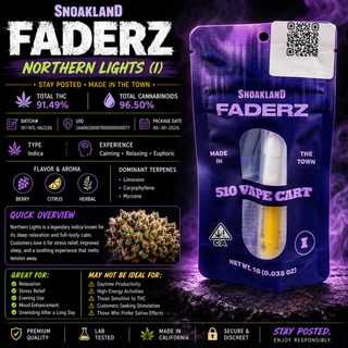 Northern Lights Faderz 510 cart SMOAKLAND