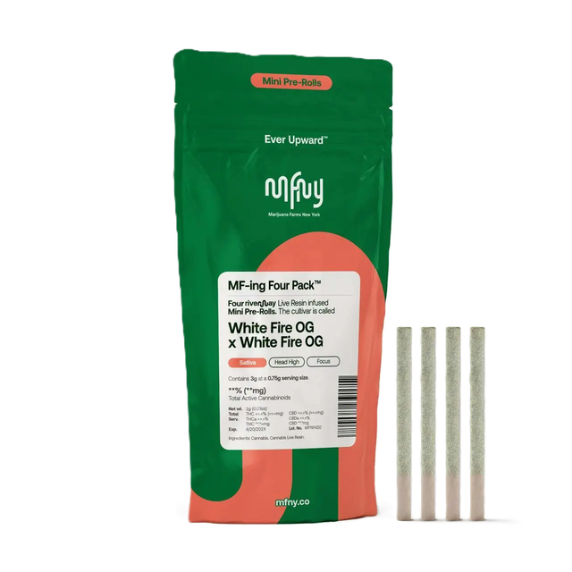 White Fire OG x White Fire OG Live Resin Infused Preroll MFNY