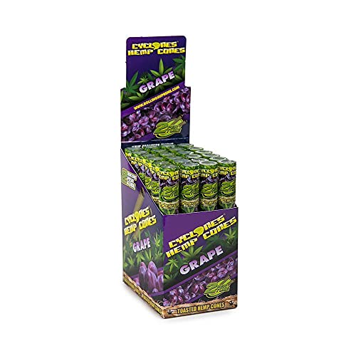 Natural Rolled Grape Toasted Hemp Cone