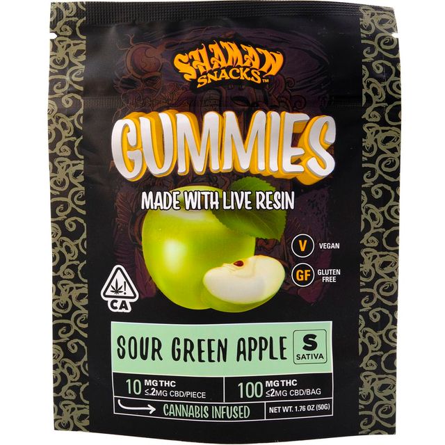 Sour Green Apple 10 Pack Gummies Shaman Snacks